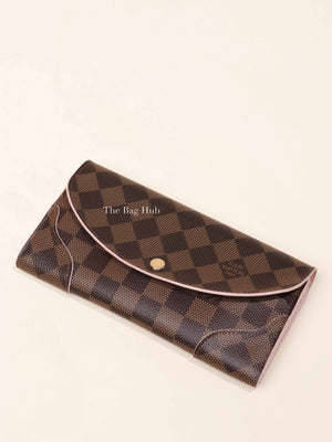 Louis Vuitton Pink Damier Ebene Canvas Caissa Wallet