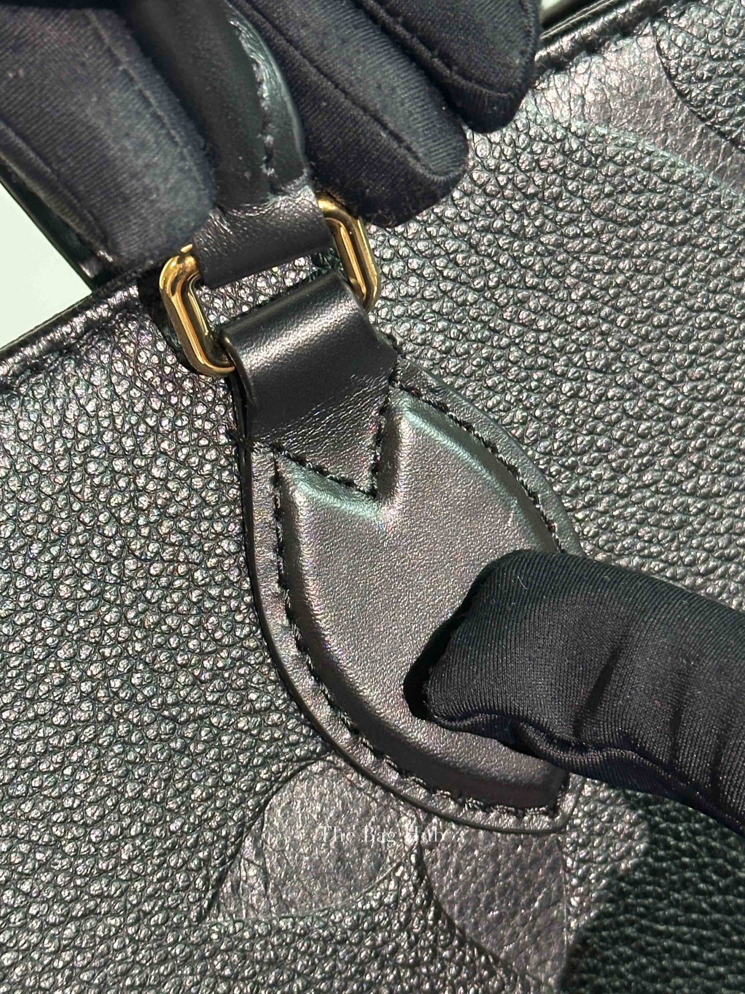 Louis Vuitton Black Leather Empreinte Monogram Giant Onthego MM Bag