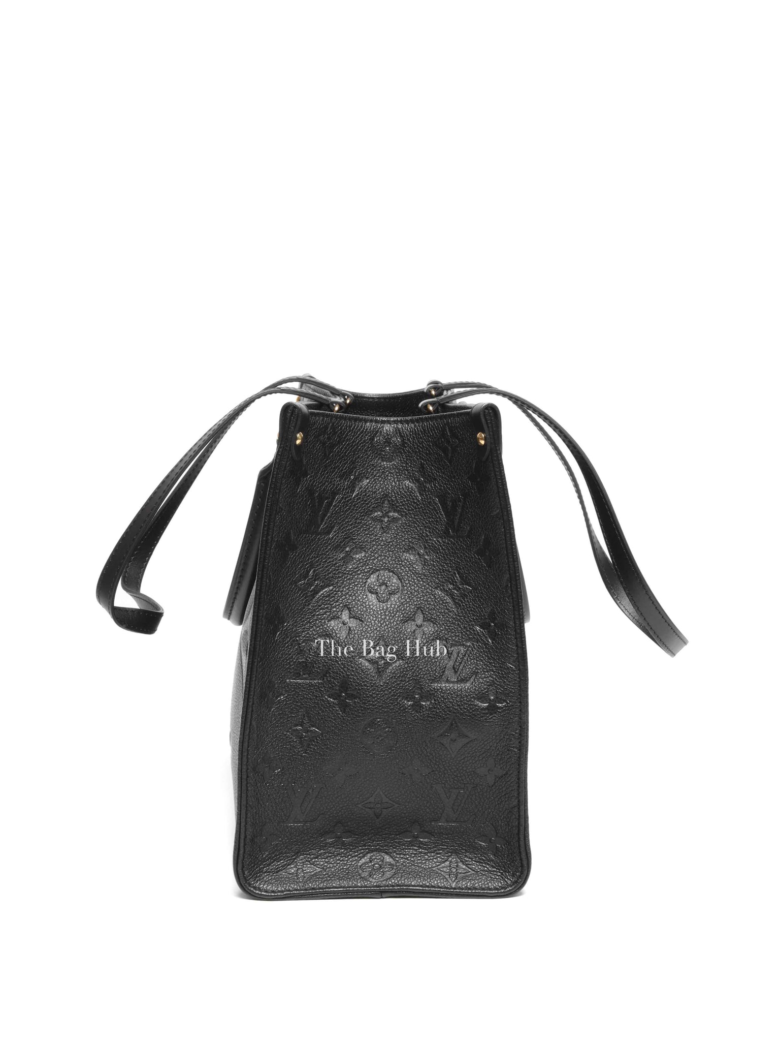 Louis Vuitton Black Leather Empreinte Monogram Giant Onthego MM Bag