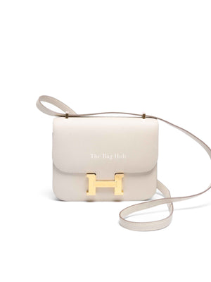 Hermes Craie Epsom Leather Constance Mini Bag