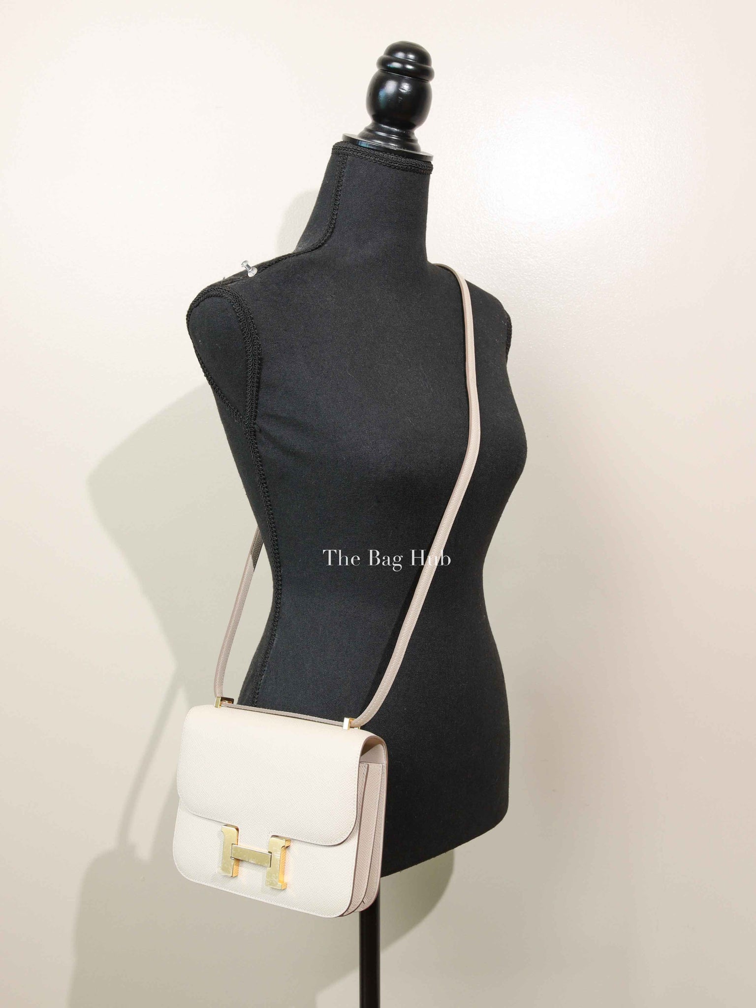Hermes Craie Epsom Leather Constance Mini Bag