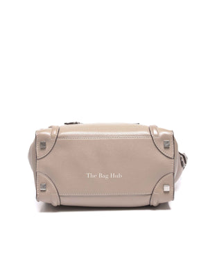 Celine Beige Leather Micro Luggage Tote Bag