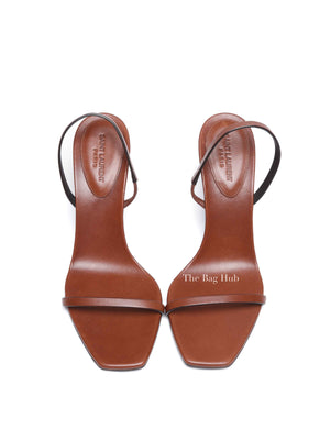 Saint Laurent Caramel Opyum Slingback Sandals Size 37.5