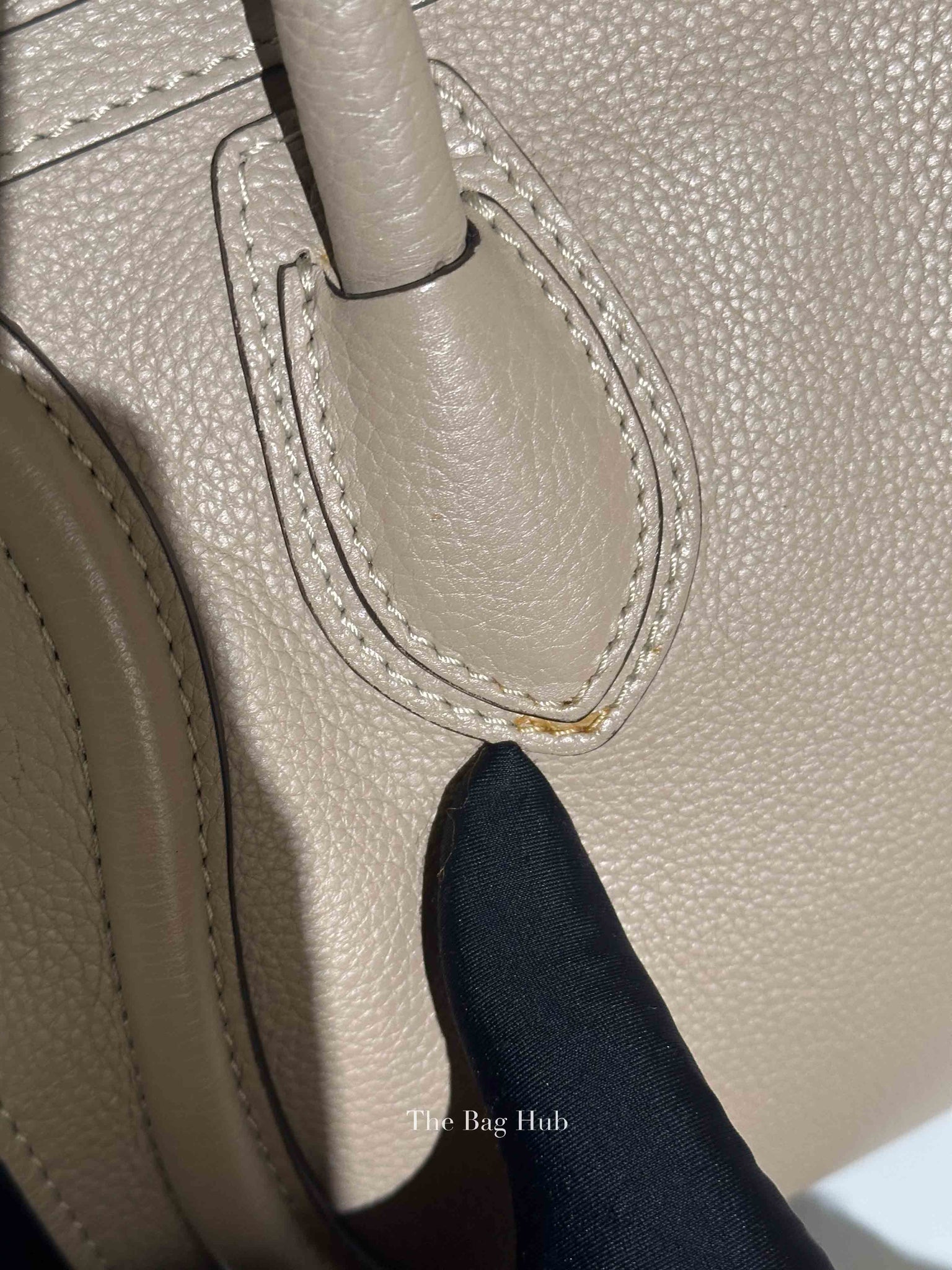 Celine Beige Leather Micro Luggage Tote Bag