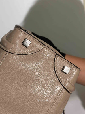 Celine Beige Leather Micro Luggage Tote Bag