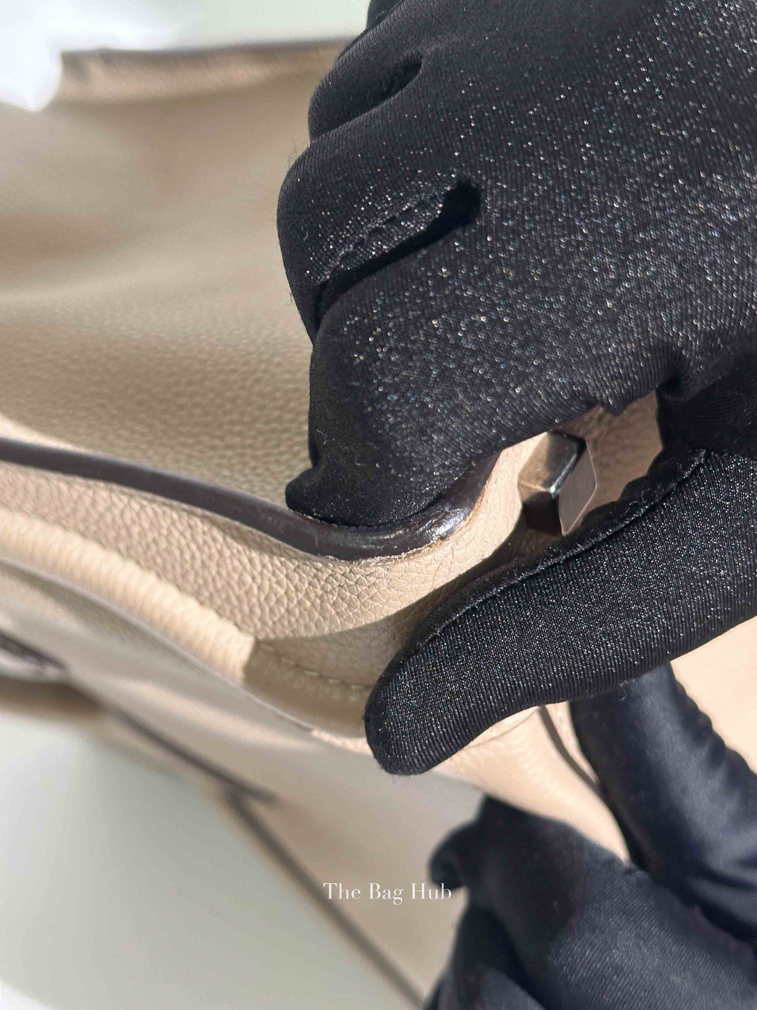 Celine Beige Leather Micro Luggage Tote Bag