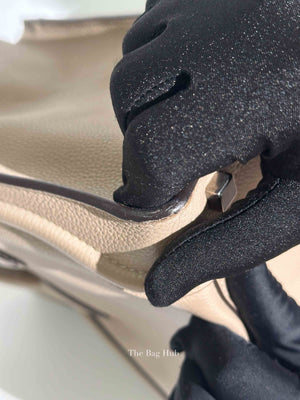 Celine Beige Leather Micro Luggage Tote Bag