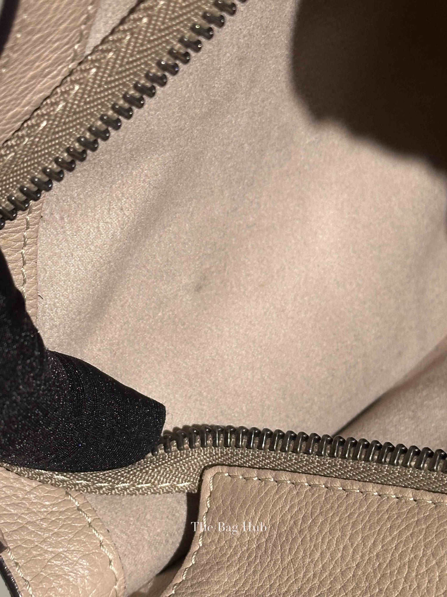 Celine Beige Leather Micro Luggage Tote Bag