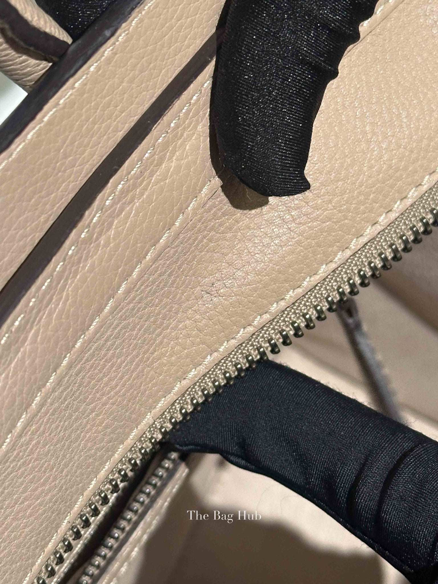 Celine Beige Leather Micro Luggage Tote Bag