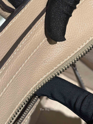 Celine Beige Leather Micro Luggage Tote Bag