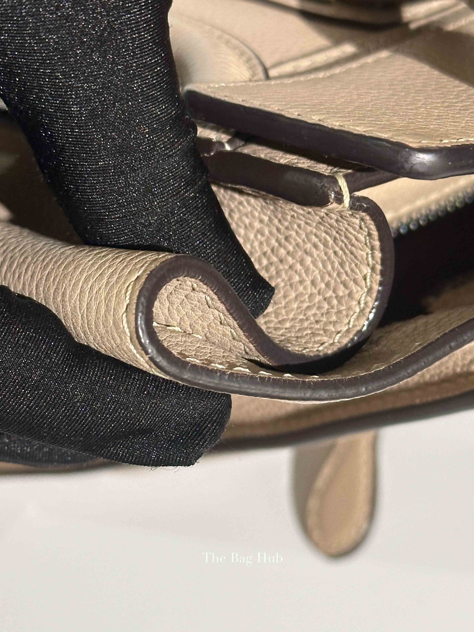 Celine Beige Leather Micro Luggage Tote Bag