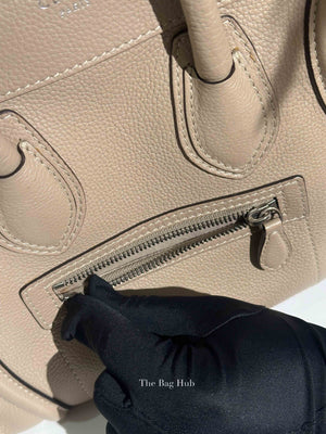 Celine Beige Leather Micro Luggage Tote Bag