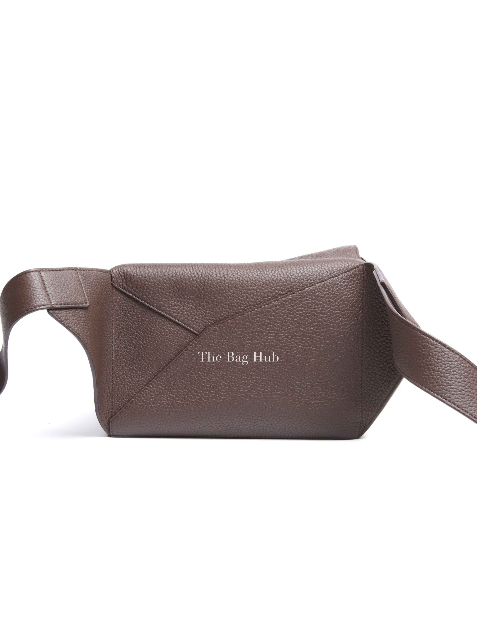Loewe Dark Cigar Grained Calfskin Small Puzzle Bum Bag