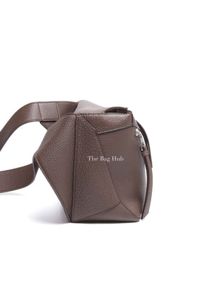 Loewe Dark Cigar Grained Calfskin Small Puzzle Bum Bag
