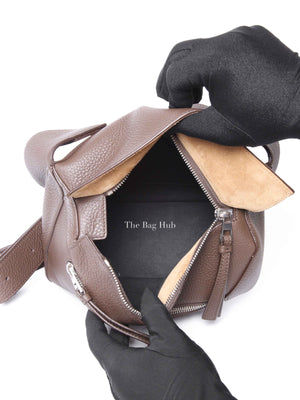 Loewe Dark Cigar Grained Calfskin Small Puzzle Bum Bag