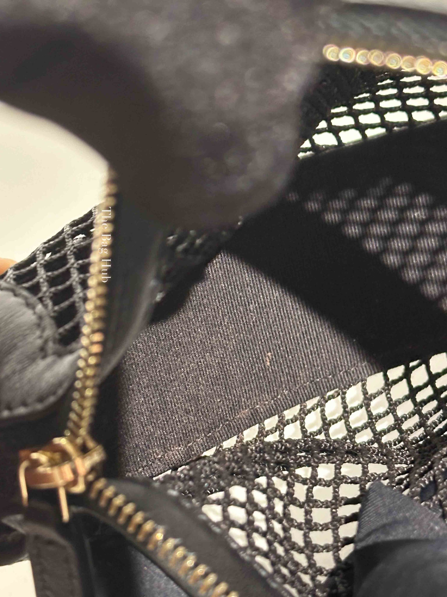 Chanel Black Shiny Lambskin Mesh Clutch With Chain Hobo Bag GHW
