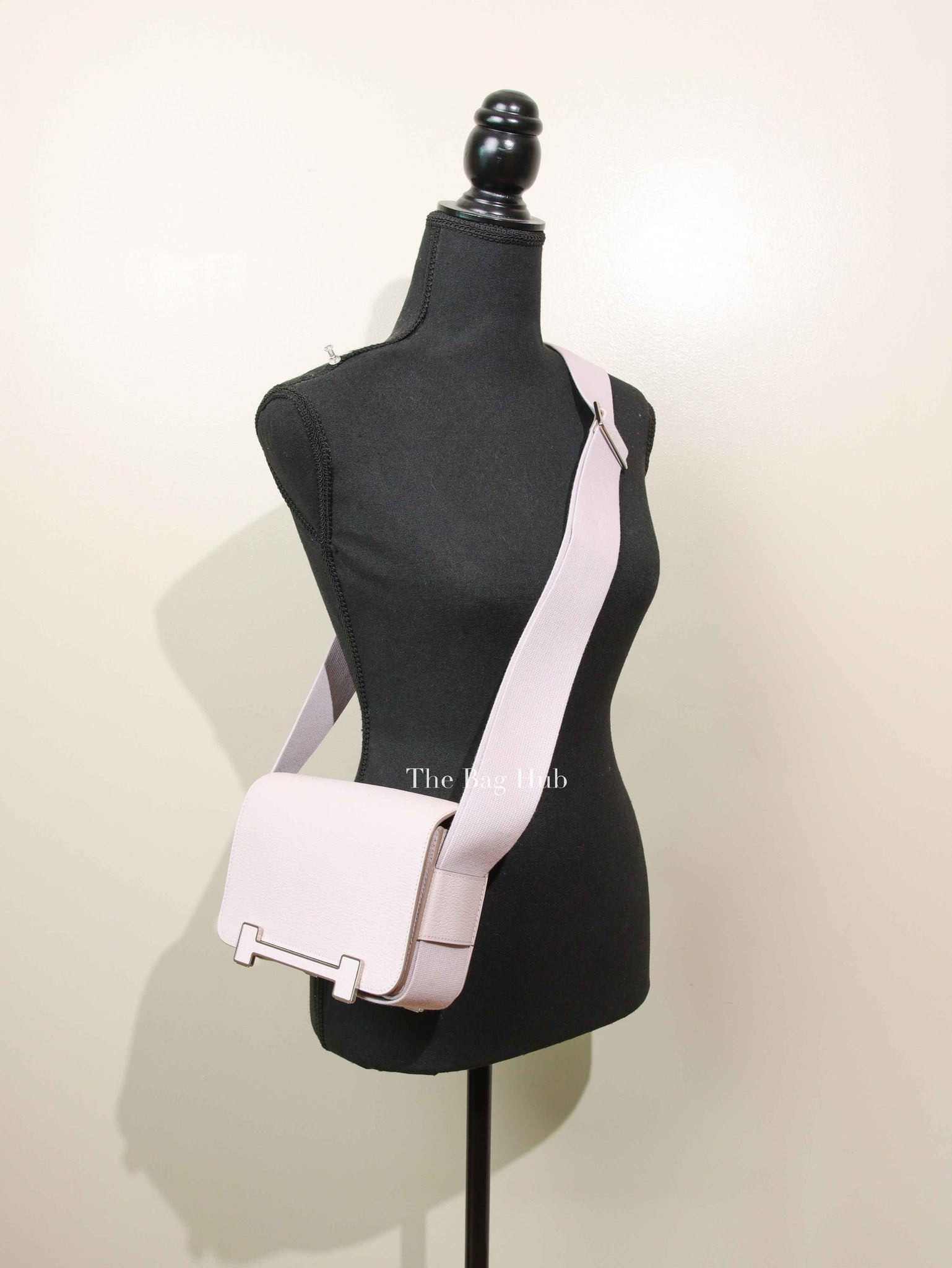 Hermes Mauve Pale Chevre Mysore Geta Bag