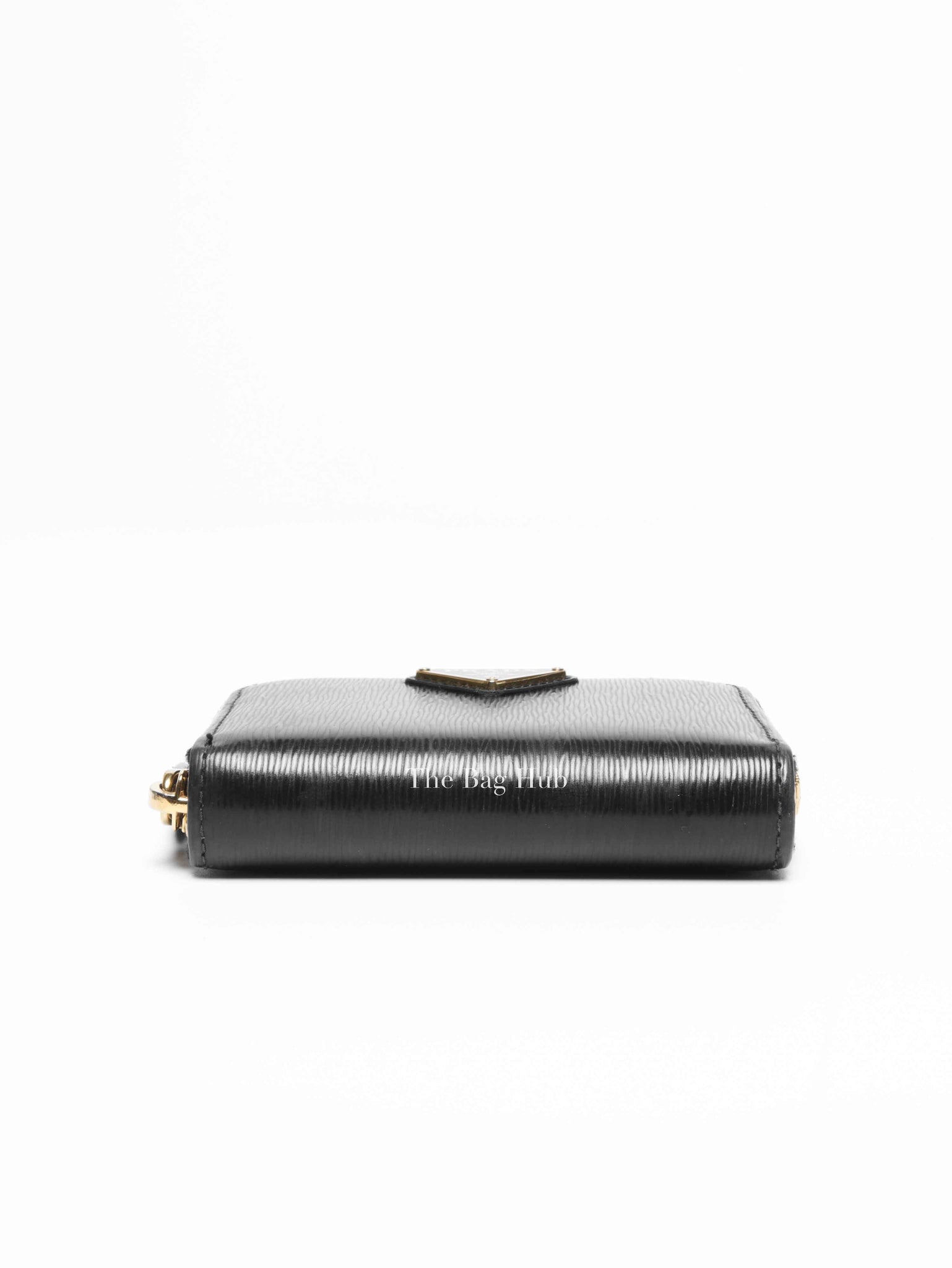Prada Black Leather Coin Purse Wallet 1MM268