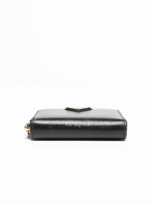 Prada Black Leather Coin Purse Wallet 1MM268