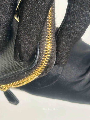 Prada Black Leather Coin Purse Wallet 1MM268