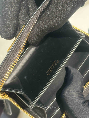 Prada Black Leather Coin Purse Wallet 1MM268