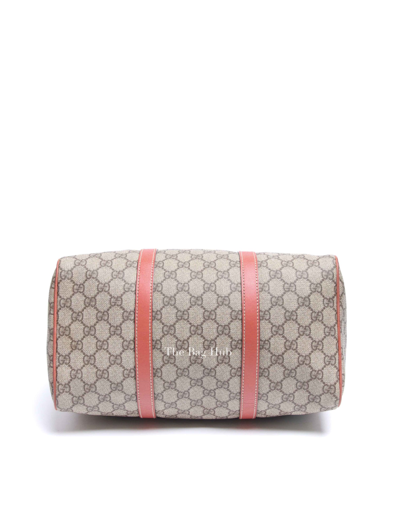 Gucci Beige/Pink Canvas GG Supreme Medium Joy Boston Bag