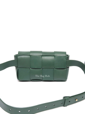 Bottega Veneta Green Leather Cassette Belt Bag