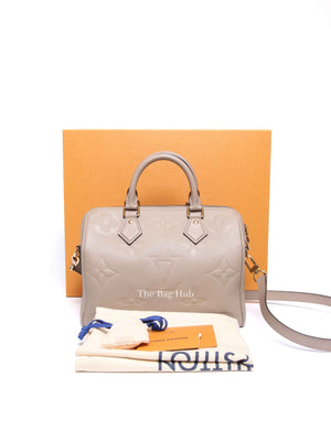 Louis Vuitton Turtledove Empreinte Speedy Bandouliere 25 Shoulder Bag