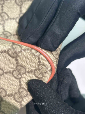 Gucci Beige/Pink Canvas GG Supreme Medium Joy Boston Bag