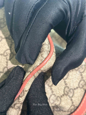 Gucci Beige/Pink Canvas GG Supreme Medium Joy Boston Bag