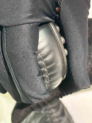 Gucci Black Calfskin Guccissima Mens Driver Loafers Size 8.5