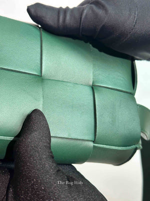 Bottega Veneta Green Leather Cassette Belt Bag