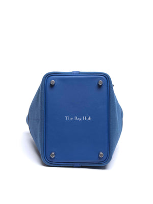 Hermes Bleu Royal Swift/Toile Canvas Picotin Cargo 18 PHW