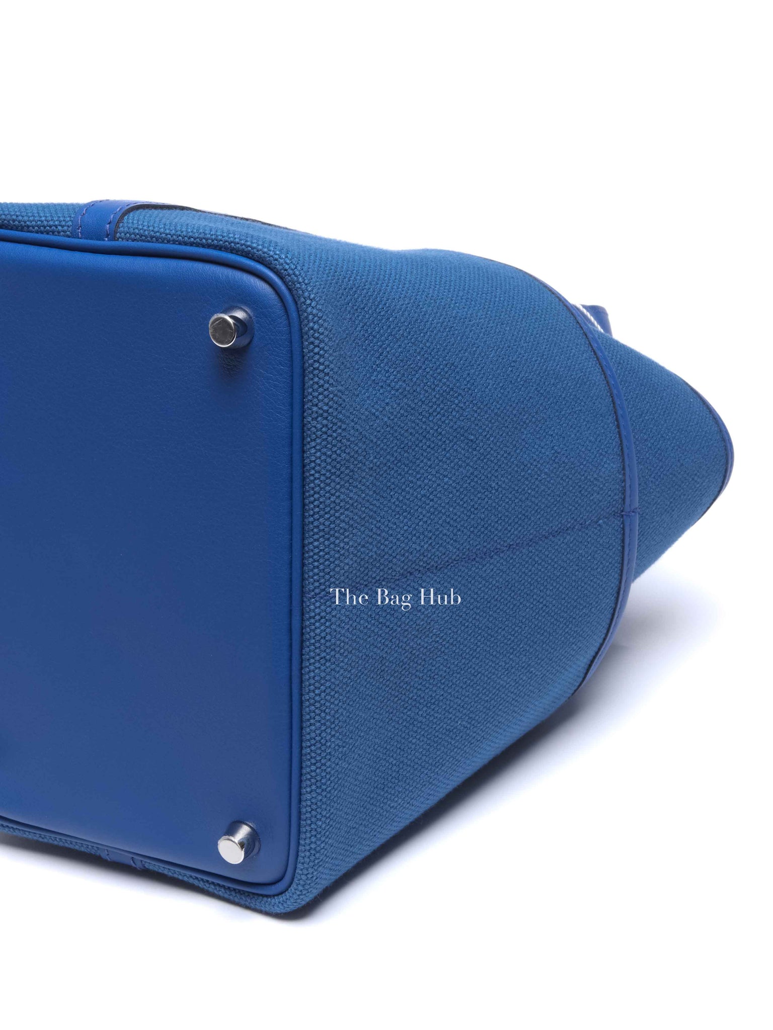 Hermes Bleu Royal Swift/Toile Canvas Picotin Cargo 18 PHW