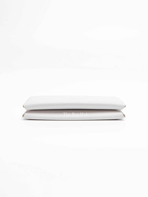 Hermes Gris Pale Leather Calvi Card Holder
