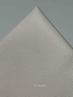 Hermes Gris Pale Leather Calvi Card Holder