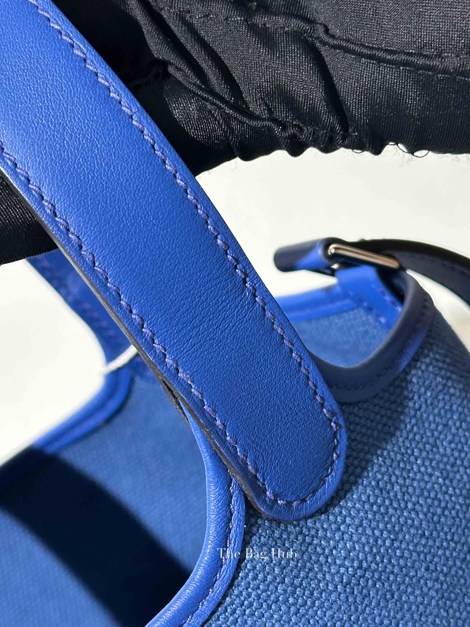 Hermes Bleu Royal Swift/Toile Canvas Picotin Cargo 18 PHW