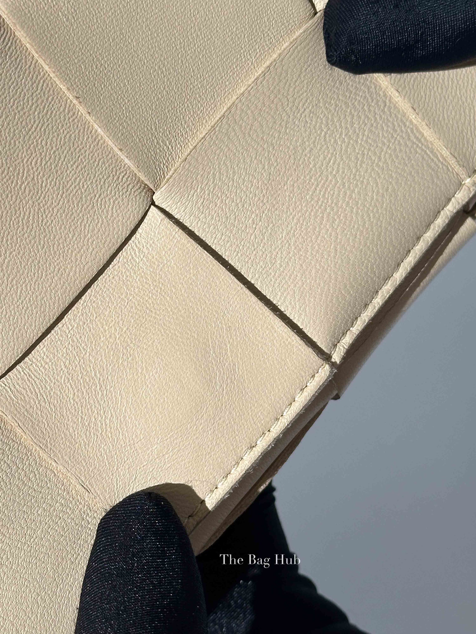 Bottega Veneta Almond Leather Intrecciato Cassette Crossbody Bag