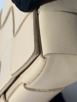 Bottega Veneta Almond Leather Intrecciato Cassette Crossbody Bag