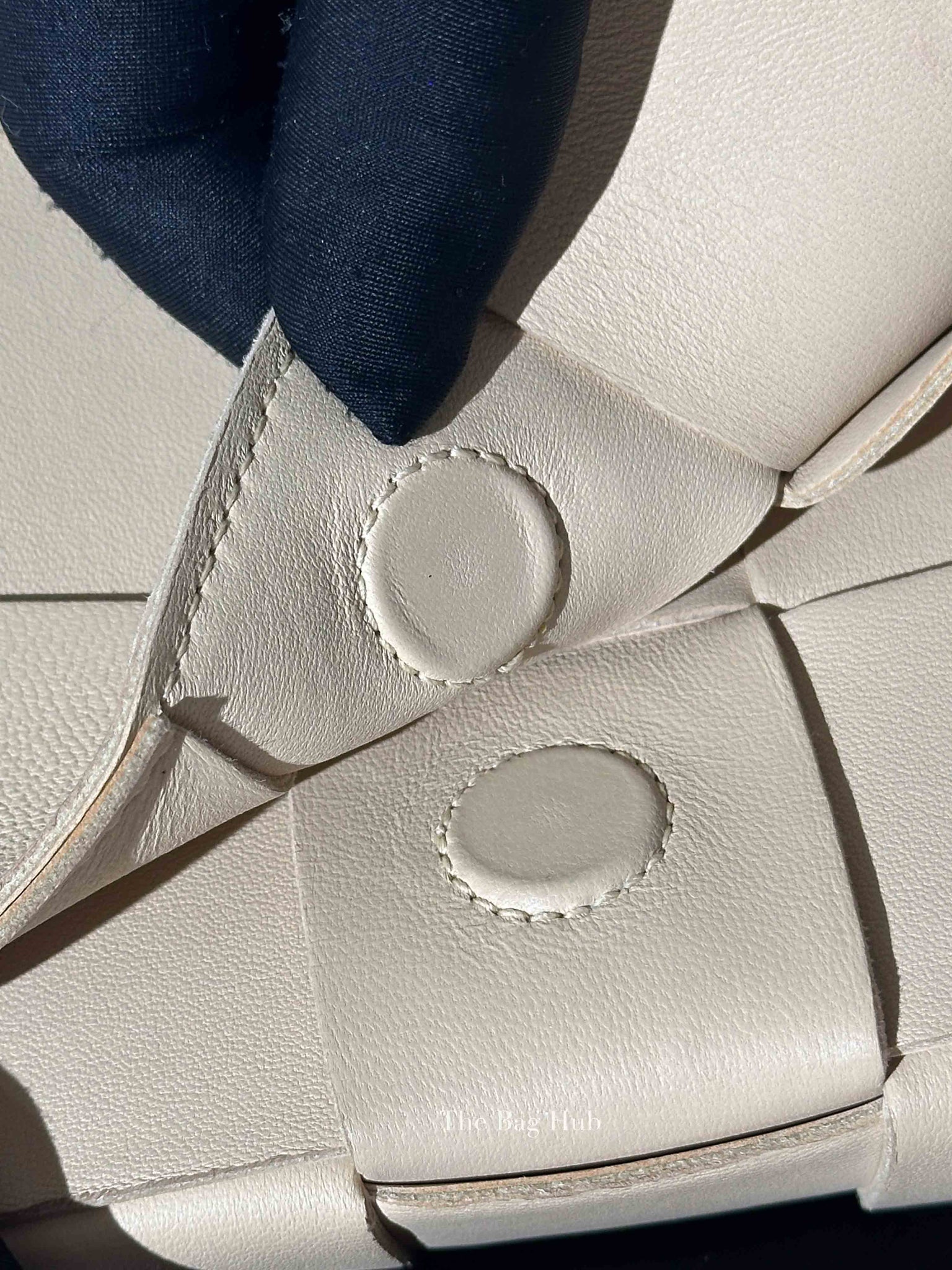 Bottega Veneta Almond Leather Intrecciato Cassette Crossbody Bag