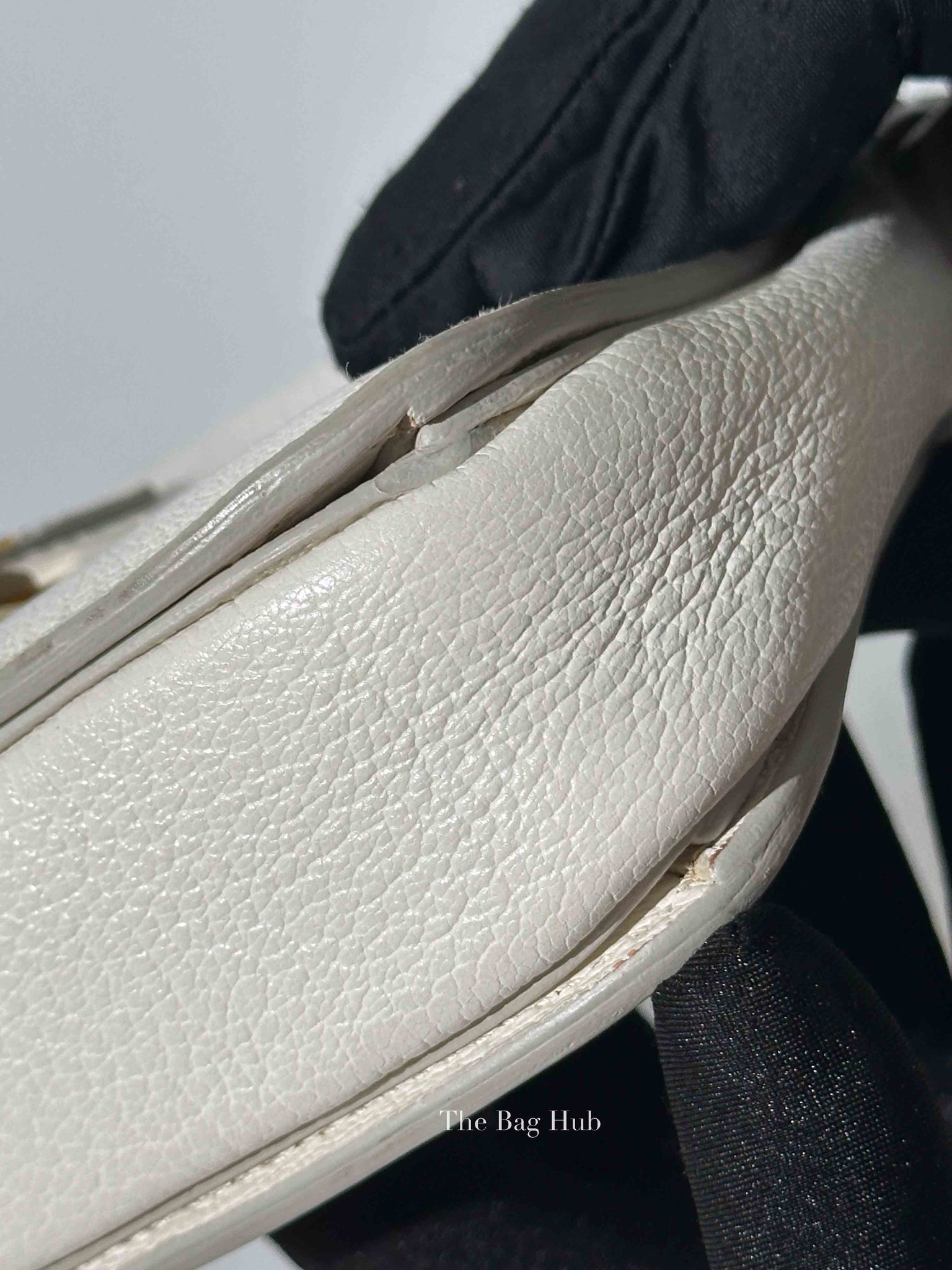 Miu Miu Bianco Leather Madras Pushlock Flap RTC460 Crossbody Bag