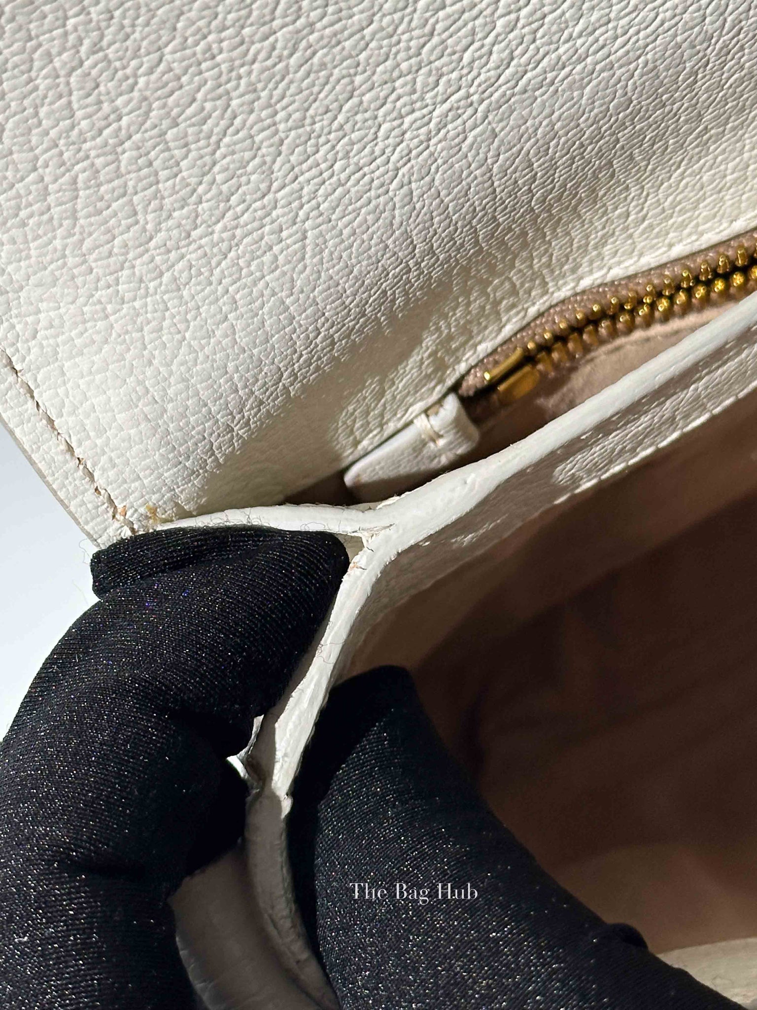 Miu Miu Bianco Leather Madras Pushlock Flap RTC460 Crossbody Bag
