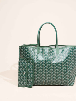 Goyard Green Canvas St. Louis PM Bag