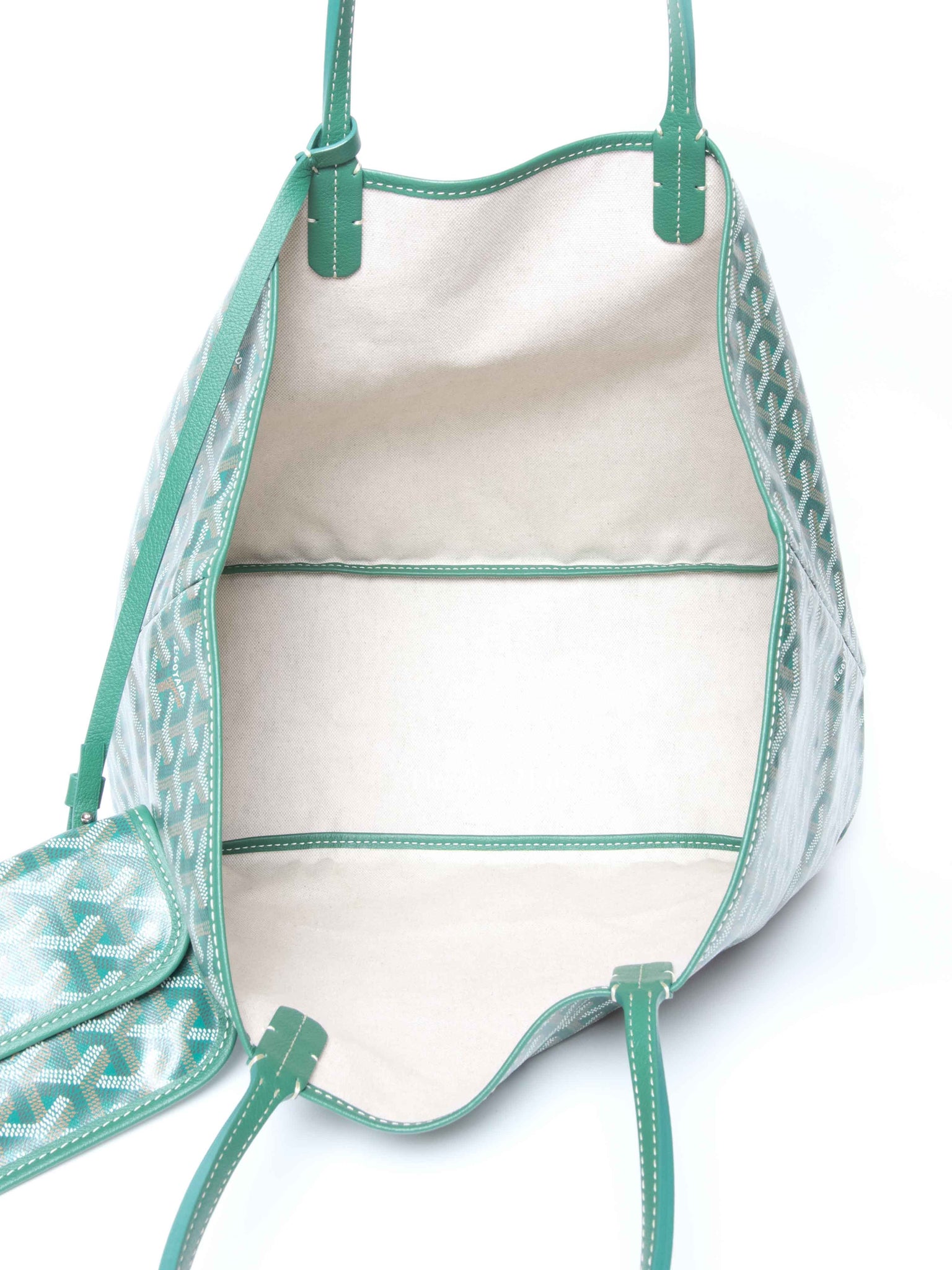 Goyard Green Canvas St. Louis PM Bag