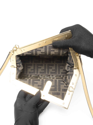 Fendi Natural Sahara Raffia Nappa Macrame Small Fendi First Bag