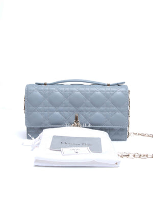 Dior Cloud Blue Cannage Lambskin My Dior Mini Bag