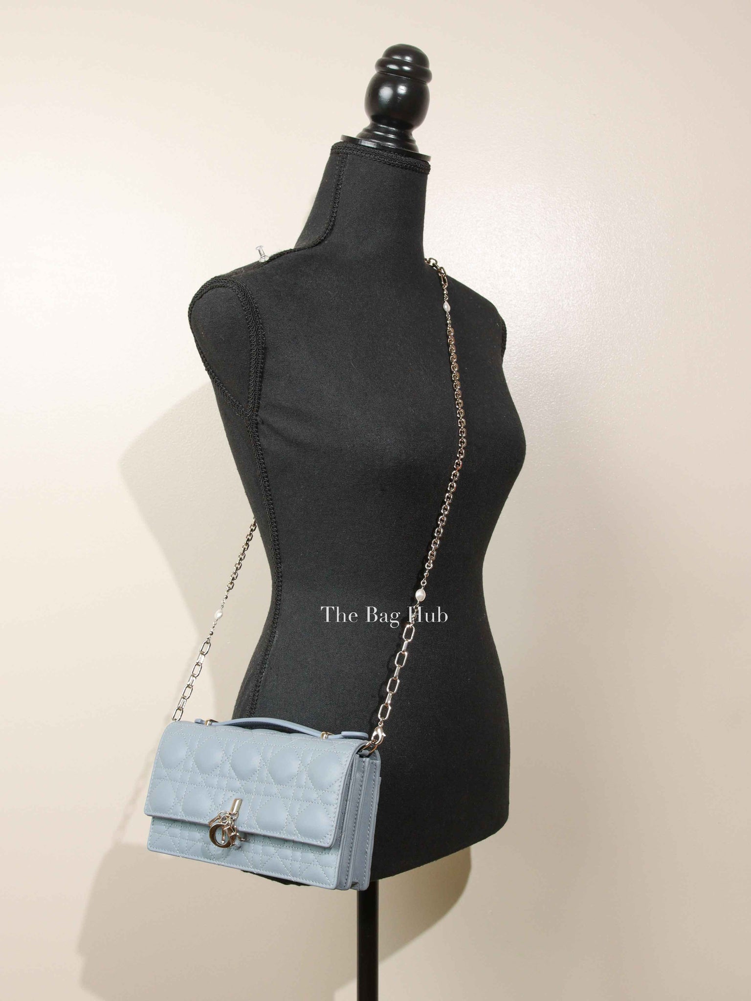 Dior Cloud Blue Cannage Lambskin My Dior Mini Bag