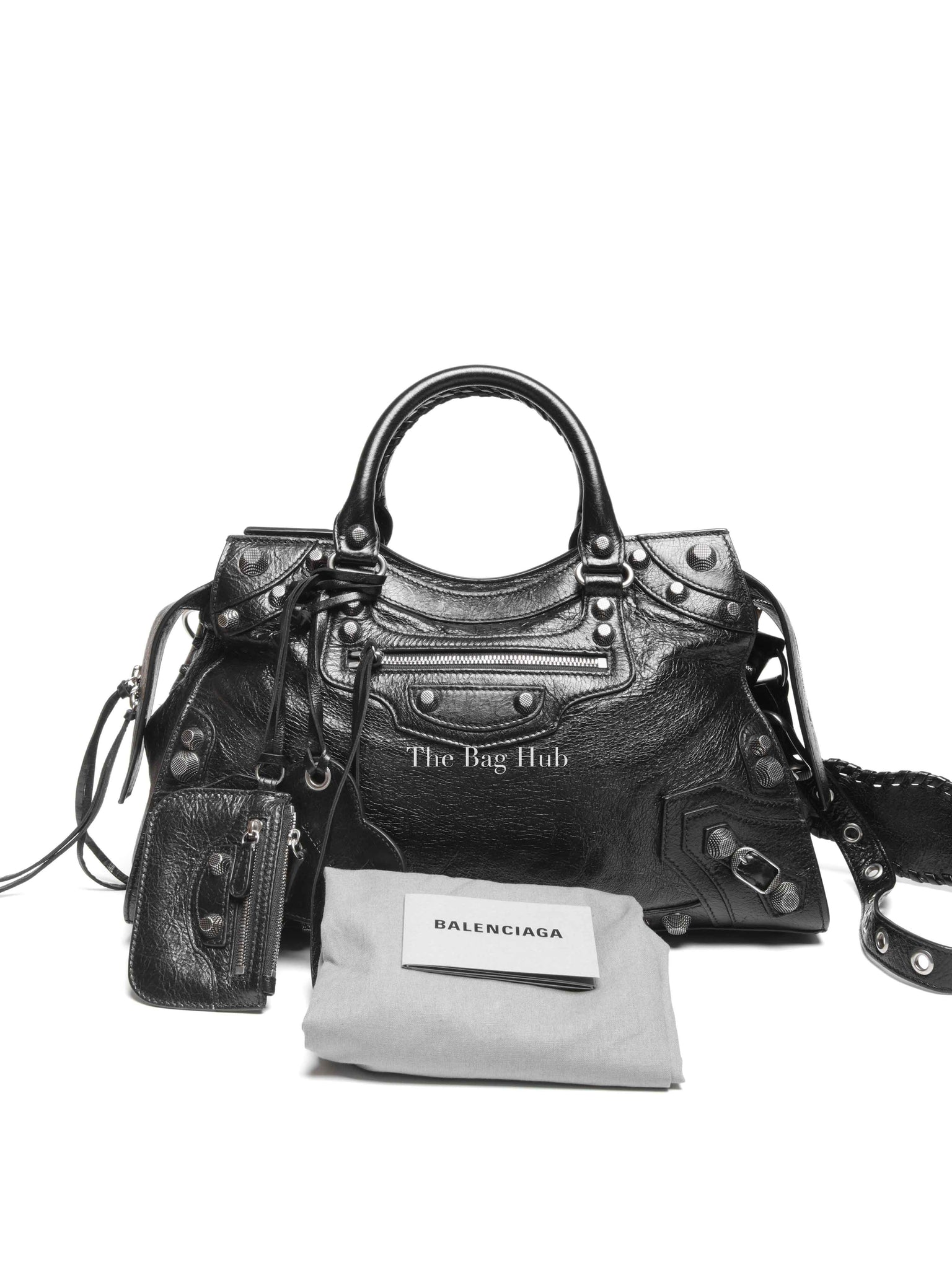 Balenciaga Black Agneau Arena Neo Cagole City Bag