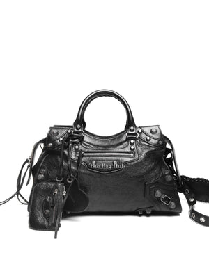 Balenciaga Black Agneau Arena Neo Cagole City Bag