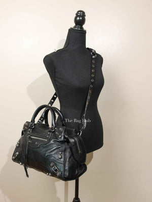 Balenciaga Black Agneau Arena Neo Cagole City Bag